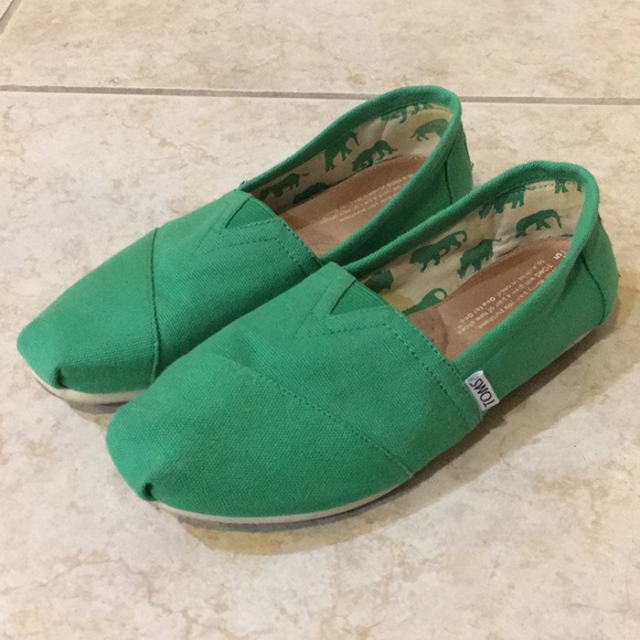 Toms Shoes | Green Toms | Poshmark